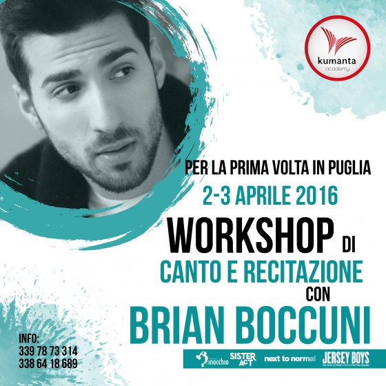 Brian Boccuni – Workshop di canto e recitazione